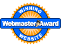 winning Webmaster Award website